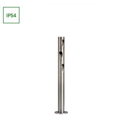 3W Ø4,2cm utomhus trädgårdslampa - IP54, rund, varmvit, höjd 40cm, inkl. ljuskälla