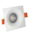 Fiale V GU10 infälld spot - Fyrkantig, vit, IP20, utan ljuskälla