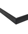 60x60 påbyggnadsram för LED panel, svart - 600x600x50 mm, aluminium