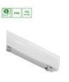 60cm 24W Limea LED armatur - IP65, 2400lm, 4000K, transparent hölje, garage/verkstad