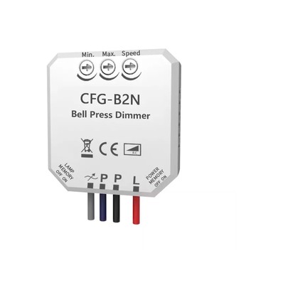 Inline LED Inbyggnads Dimmer - Push-dim, Korrespondens, Minne, 200W