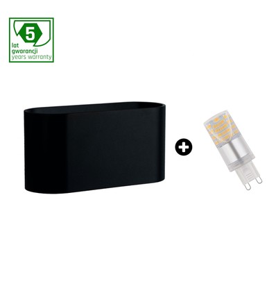 Set: Squalla G9 lampa + 4W LED lampa - 6000K (Kallvit)