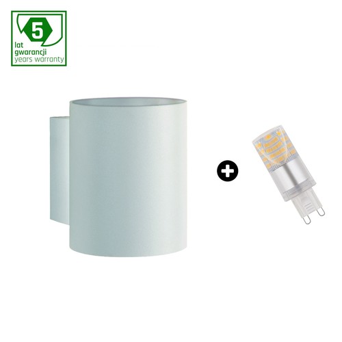 Set: Squalla G9 rör + 4W LED-lampa - 6000K (Kallvit)