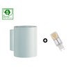 Set: Squalla G9 rör + 4W LED-lampa - 6000K (Kallvit)