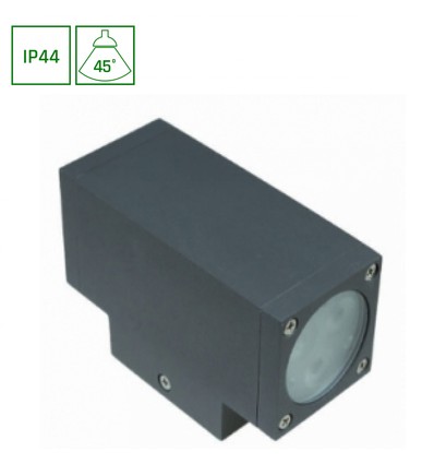 6W TORRE vägglampa - IP44, 400lm, 6000K, kallvit, inkl. ljuskälla