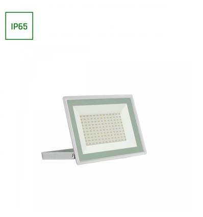 100W LED strålkastare, vit - 9400lm, IP65, 6000K, utomhus