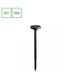 1W Solara Plato solcells-trädgårdslampa, CCT - IP65, svart, inkl. spett, 3000K/4000K/6000K, 3.2V