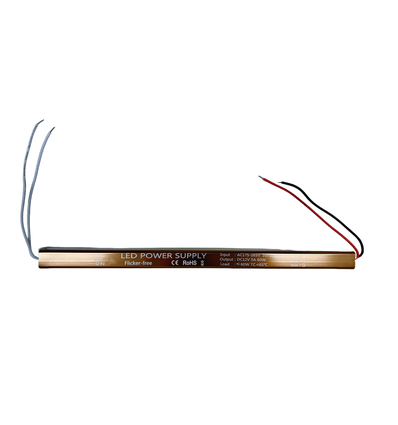 60W / 12V DC strömförsörjning - 5A, IP67, Slim modell, flicker free