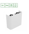 4W Luna upp/ned vägglampa - IP54 utomhus, CCT, 3 ljusfärger, vit, inkl. LED