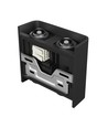 4W Luna upp/ned vägglampa - IP54 utomhus, CCT, 3 ljusfärger, svart, inkl. ljuskälla