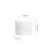 5W CCT vägglampa - IP54 utomhus, 10x10cm