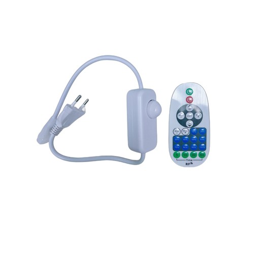 Ledningsdimmer - Inkl. ändpropp och fjärrkontroll, för 230V CLIP-ON 8x16 Neonflex, max. 50 m