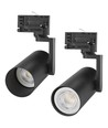 3-fas GU10 MADARA Mini II skenspotlight - Svart, 3 kretsar, utan ljuskälla