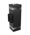 18W Torre ring vägglampa - IP54 utomhus, CCT, fyrkantig, 3 ljusfärger, svart, upp/ner, inkl. ljuskälla