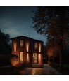 18W Torre ring vägglampa - IP54 utomhus, CCT, fyrkantig, 3 ljusfärger, svart, upp/ner, inkl. ljuskälla