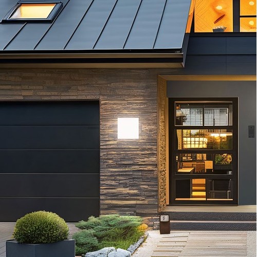 20W CCT vägglampa - IP54 utomhus, 25x25cm