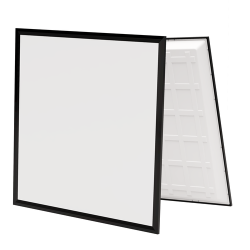 60x60 bakbelyst CCT LED-panel, 36W - 140lm/W, svart kant