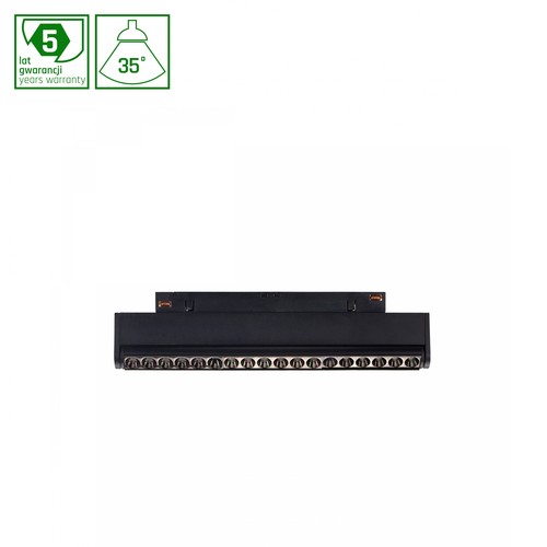 7W SHIFT LED skenspot, 48V - RA90, 3000K, 35 grader, justerbar, svart