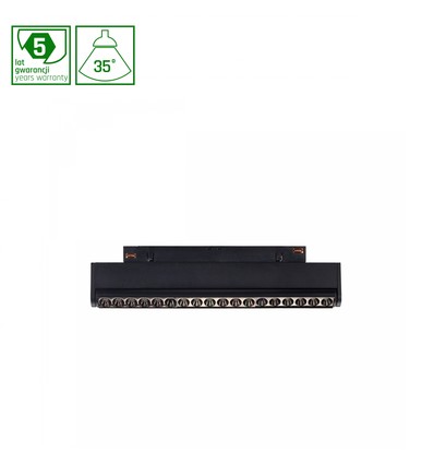 7W SHIFT LED skenspot, 48V - RA90, 3000K, 35 grader, justerbar, svart