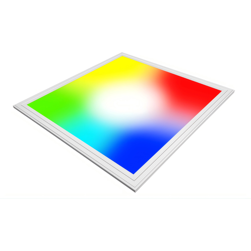 60x60 RGB+CCT LED-panel, 36W - Höjd: 13mm, Vit kant