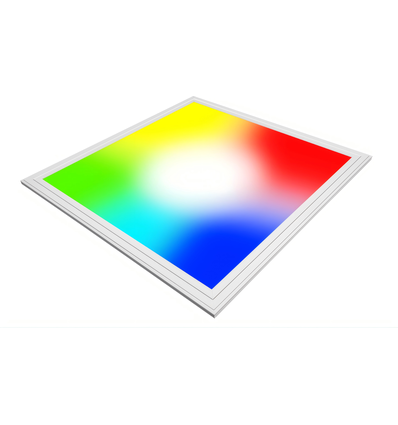 60x60 RGB+CCT LED-panel, 36W - Höjd: 13mm, Vit kant