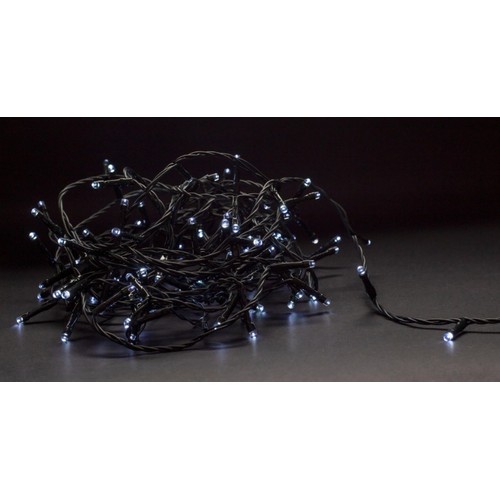 Outlet: 4 meter utomhus LED istappslinga - IP44, 230V, 180 LED, kall vit