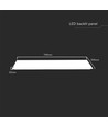 120x30 bakbelyst LED-panel, 40W - 120lm/W, vit ram