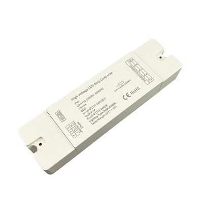 RGB-kontroller för 230V RGB CLIP-ON LED-strip - Inkl. ändpropp, RF, 230V, 50m