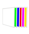 60x60 Wifi RGB+CCT LED-panel, 36W - Höjd: 13mm, vit ram