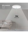 18W LED sensorlampa - IP44, Samsung LED chip, mikrovågssensor, inkl. ljuskälla