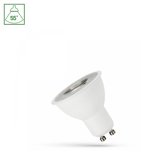 GU10 4W LED lampa - 55°, 350lm, 6000K kallvit