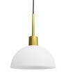Outlet: Herstal Vienda Pendel Lampe E14 i Messing/Opal Glas