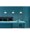 Outlet: Herstal Vienda pendellampa E14 i mässing/opalglas
