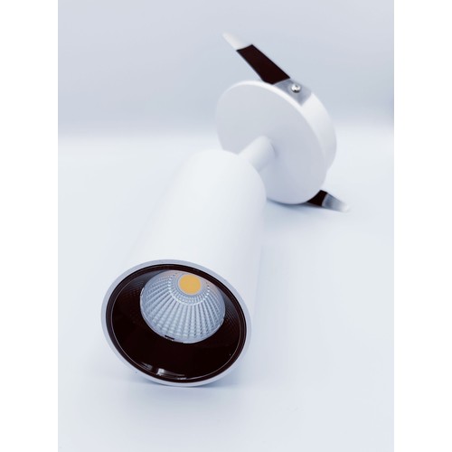 12W Ø8cm infälld spotlight vit RA90 - Hål: Ø7,5 cm, Mått: Ø8 cm, Osram LED