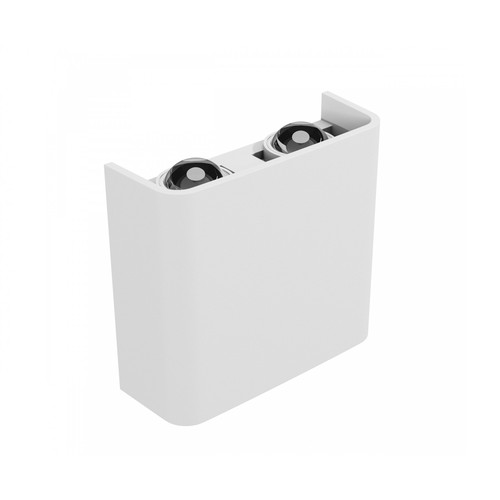 4W Luna upp/ned vägglampa - IP54 utomhus, CCT, 3 ljusfärger, vit, inkl. ljuskälla