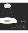 48W dimbar LED designer-ljuskrona - Vit, mjukt ljus, varmvit