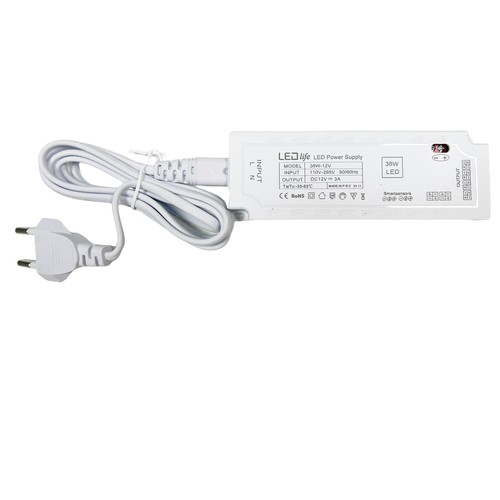 36W möbelspot strömförsörjning - Plug and Play, för Sono/Cabi/Reco, max 6 spot