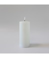 LED blockljus 17,5cm, smält-look, flammeffekt - Ø7,5cm