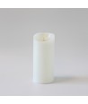 LED XL blockljus 22,5cm, flammeffekt, vit - Ø10cm