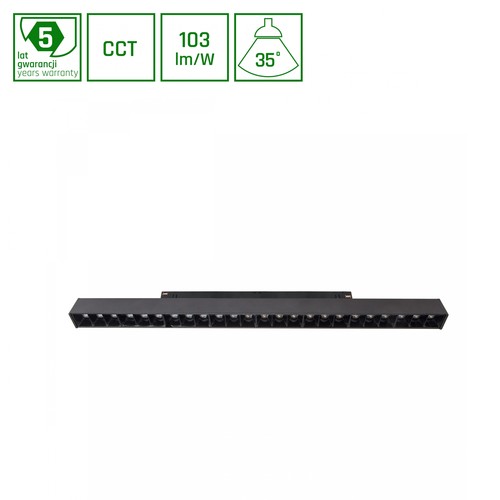 22W GRID L SYSTEM SHIFT skenspot för 48V - 102lm/W, CCT, RA90, 48V, 5 års garanti