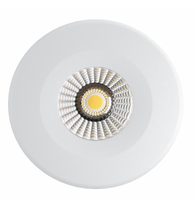 7W Ø9cm Lågprofil downlight dimbar RA97 - Hål: Ø6,8 cm, Mått: Ø9 cm