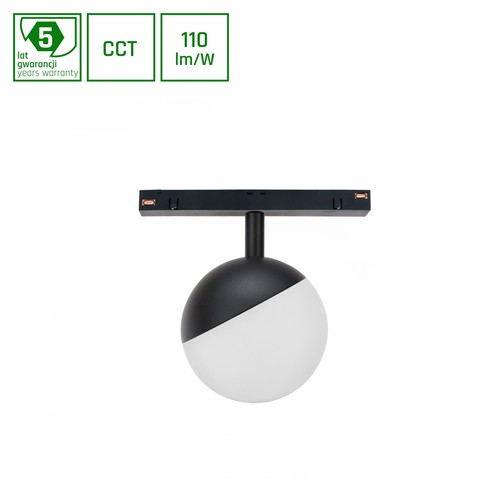 5W Ø10cm Shift skenspot för 48V - CCT, 48V DC, 400lm, för lågvolt skensystem