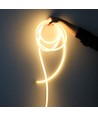 10m Neon Flex Tube för inredning - 230V, varmvit, D16 Neon komplett set