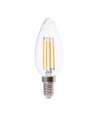 E14 4W 3-stegs dimbar LED-kronljuslampa - Filament, varmvit