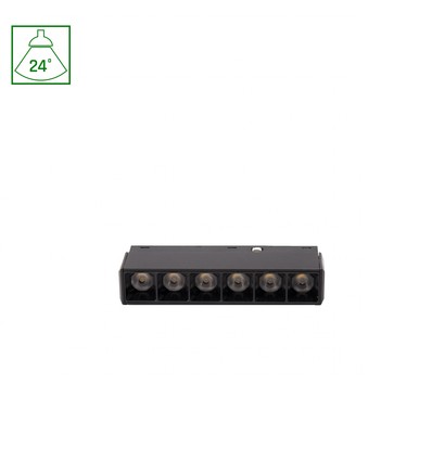 Systemskift Basic - Galler XS Linjärt Armatur, 110mm, 6W, 2700K, Svart