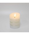 LED blockljus med ljuskedja, 10cm, flammeffekt - Ø7,5cm