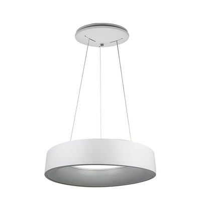 20W dimbar LED-ljuskrona - Vit, mjukt ljus, varmvit