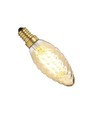 E14 Gyllene Tvinnad LED-kronljus, 4W - Dimbar, 2200K, Ra95, Nielsen Light