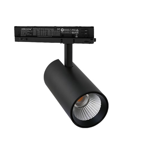 30W 3-fas dimbar RA92 PRO-CCT skenspotlight - 120lm/W, svart, justerbar CCT + ljusstyrka, 3900lm, flimmerfri