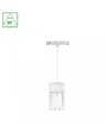 7W SYSTEM SHIFT BASIC HANGIT CRISTAL skenspot, 48V - 2700K, 80°, IP20, 110cm wireupphängning